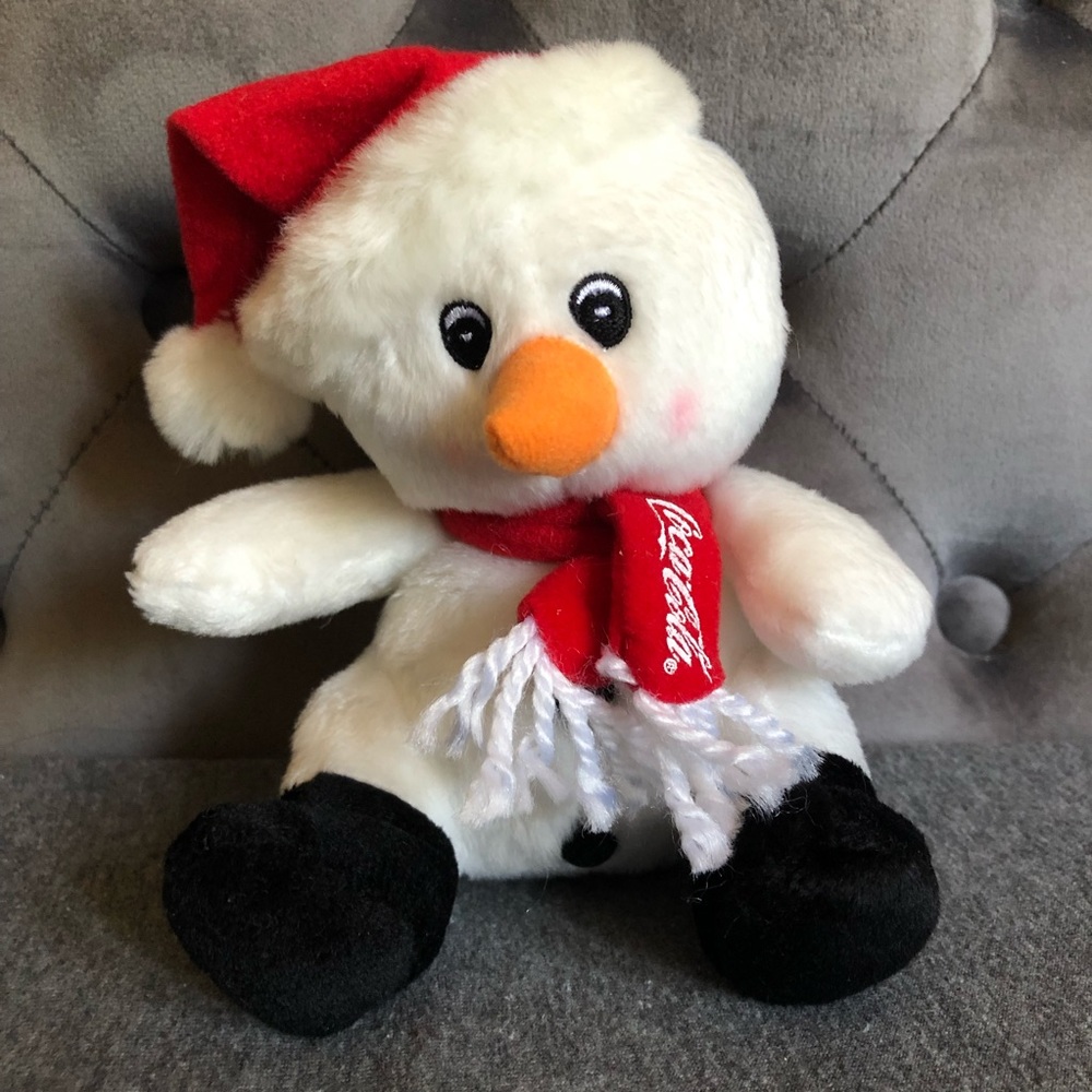 2008 Coca Cola Snowman Plush Collectible